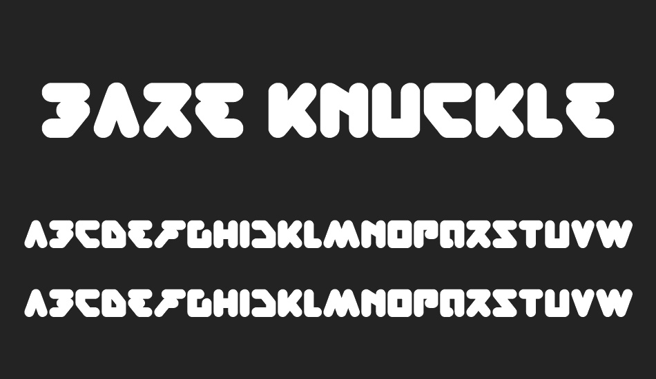 bare knuckle fight font