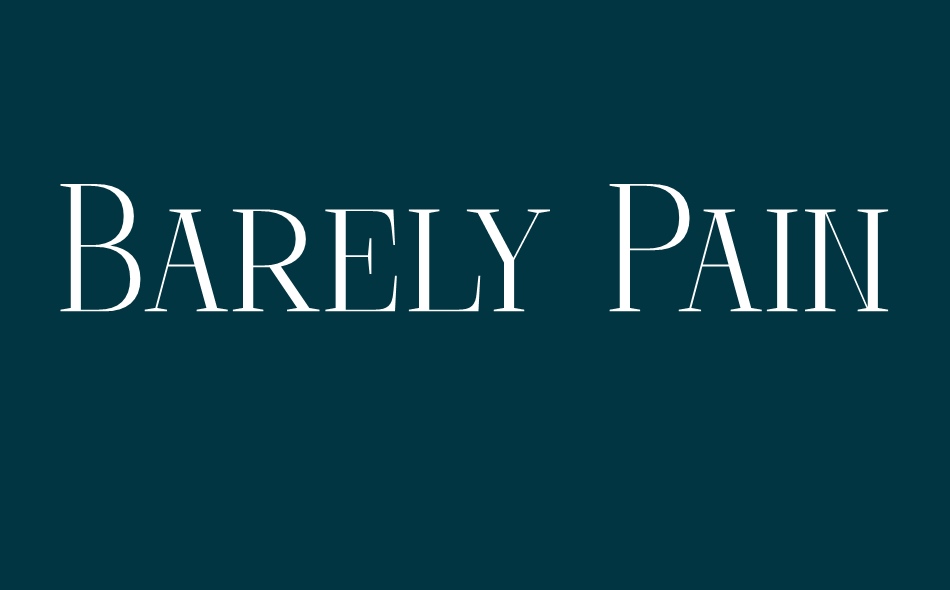 Barely Painter font big