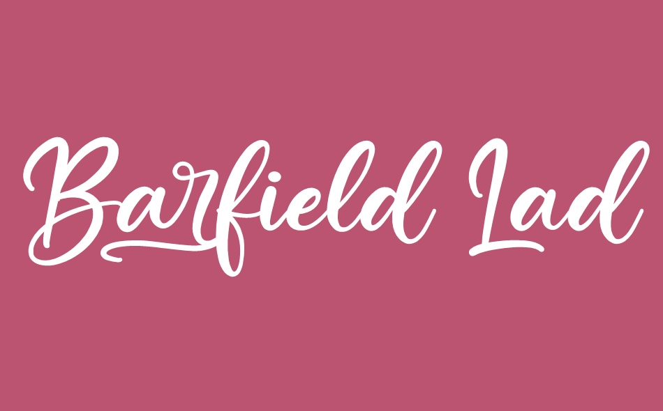 Barfield Lady font big