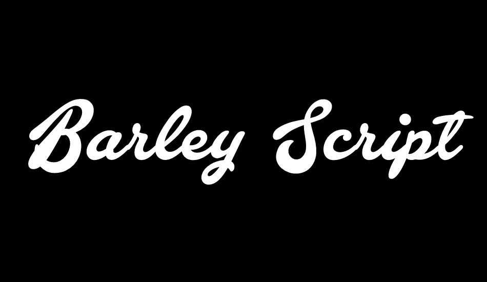 Barley Script PERSONAL USE font big