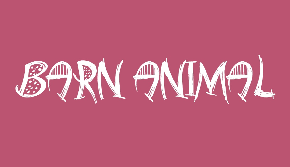 Barn Animal font big