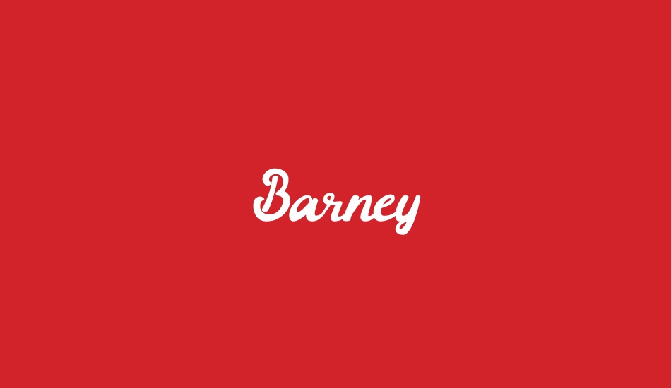 Barney font big