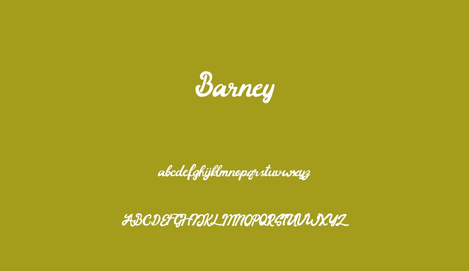 Barney font