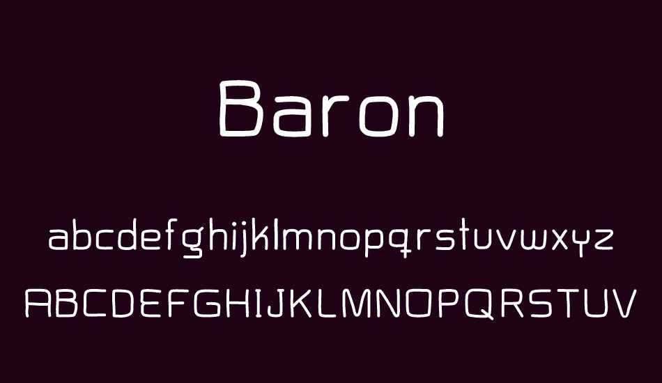 Baron free font