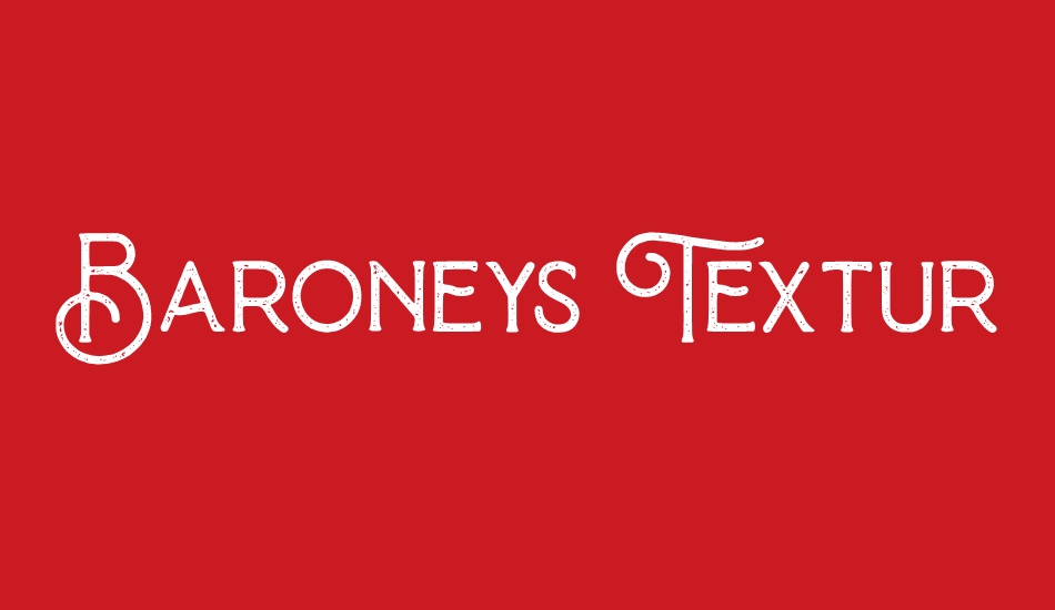 Baroneys Textured font big