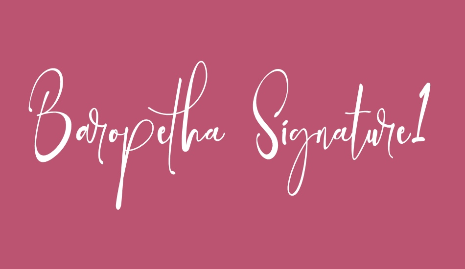 Baropetha Signature1 font big