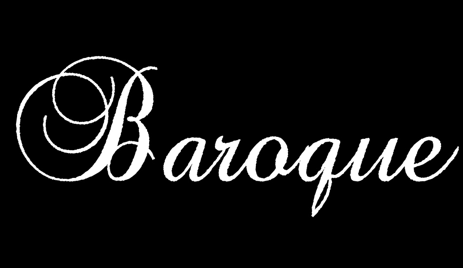 Baroque Antique Script font big