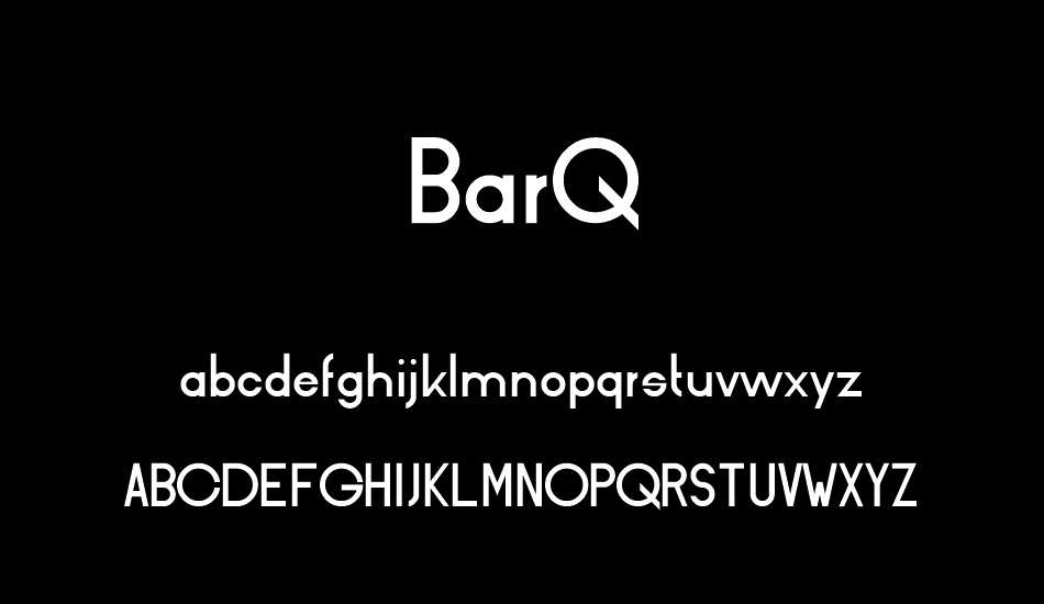 BarQ font