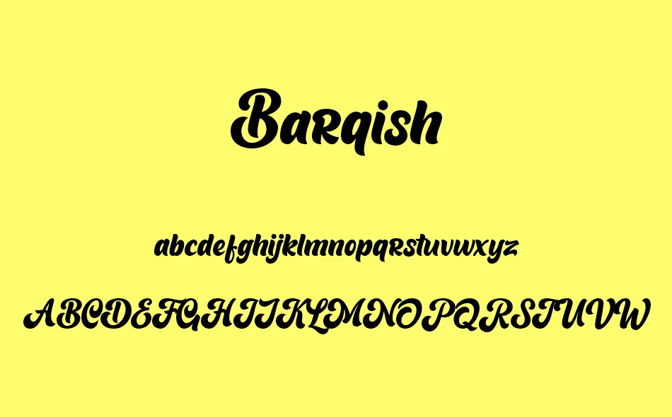 Barqish font