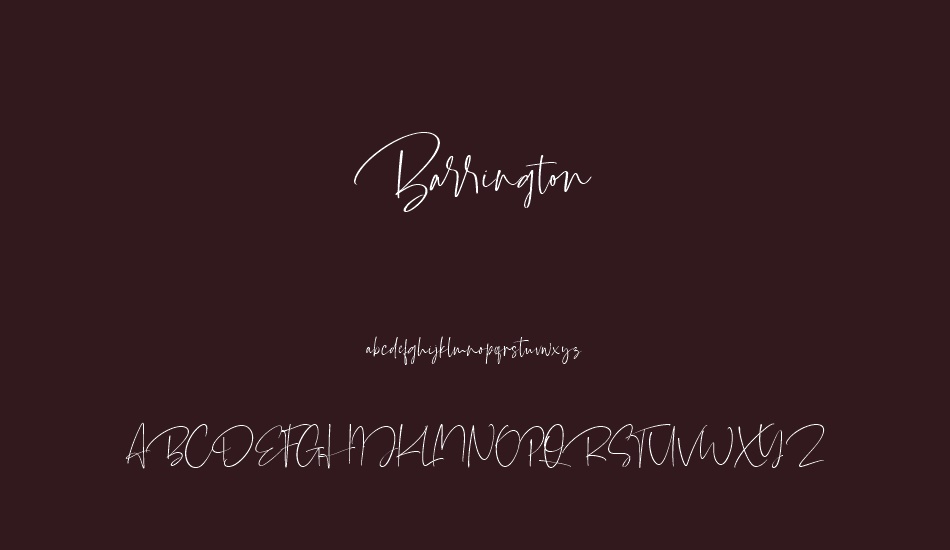 Barrington font