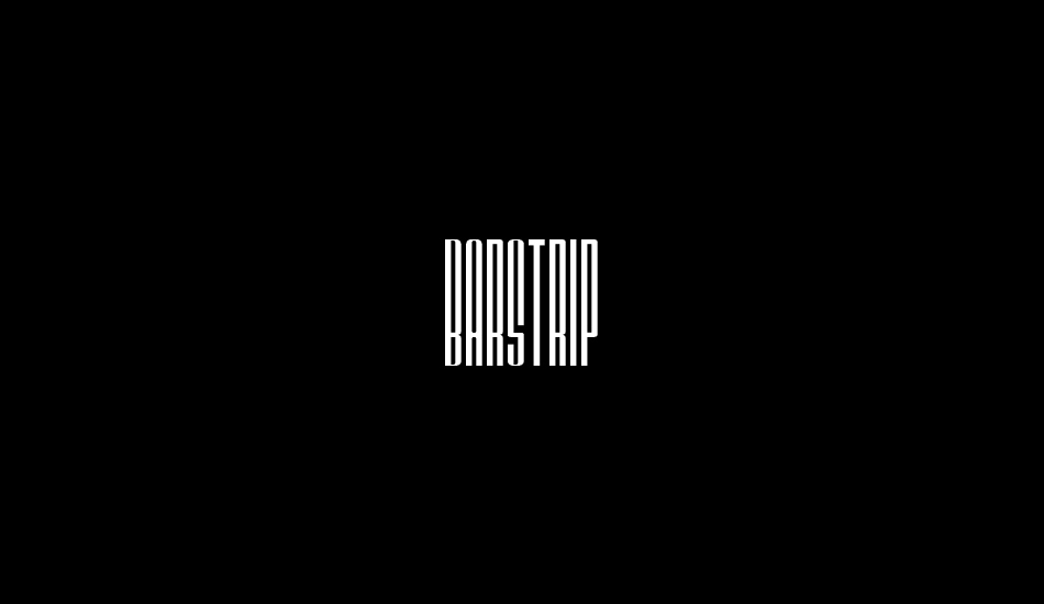 BARSTRIP Free font big