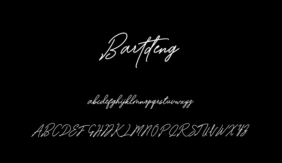 Bartdeng font