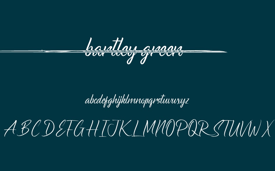 Bartley Green font