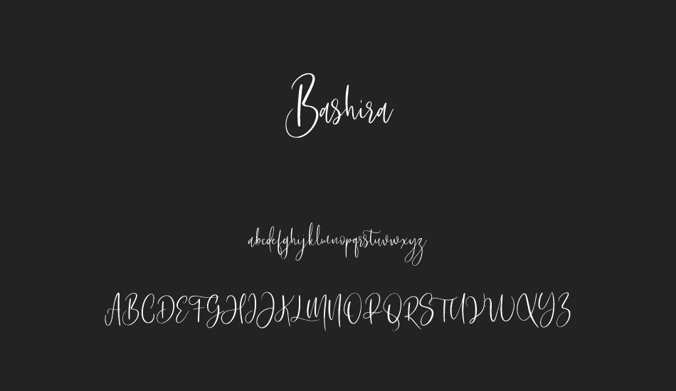 Bashira Free font