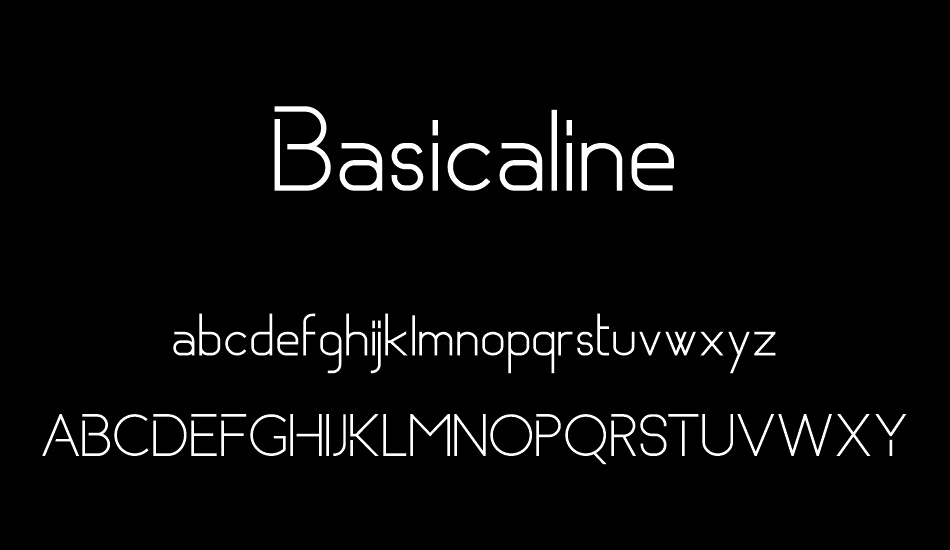 Basicaline font