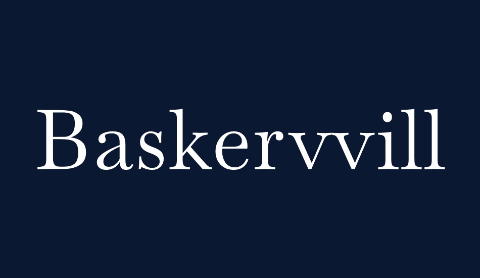 Baskervville font big