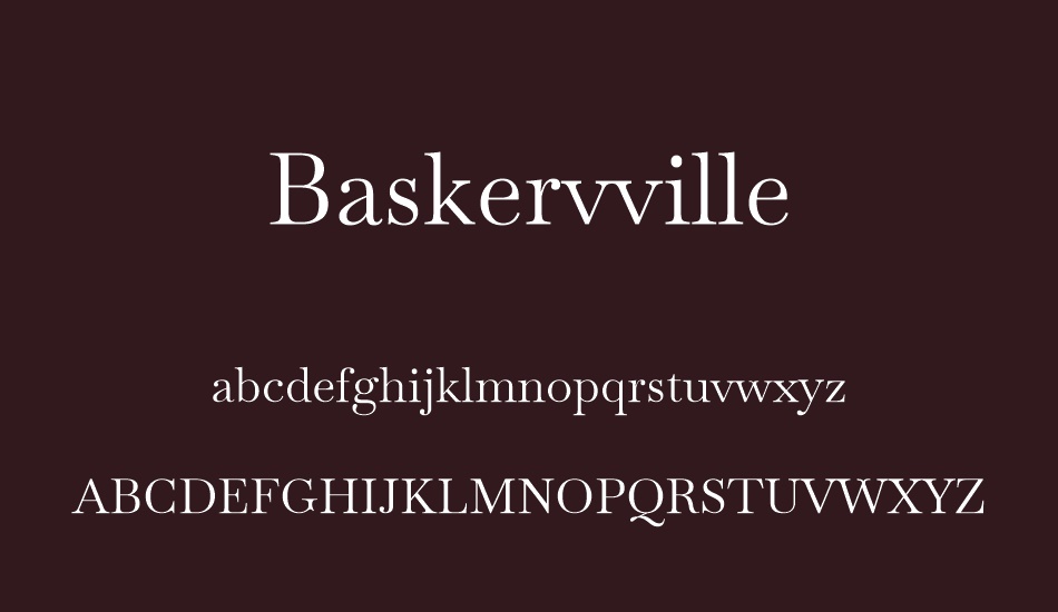 Baskervville font