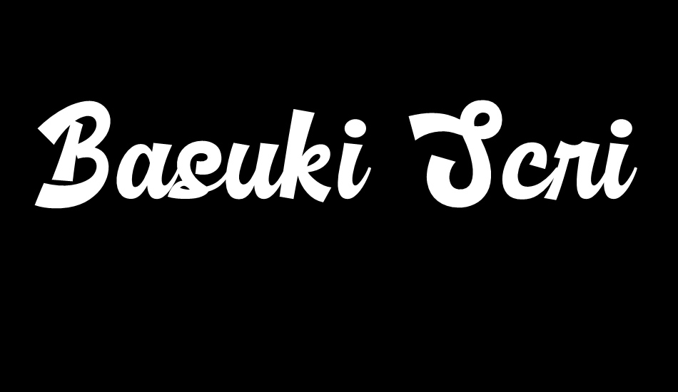 Basuki Script Demo font big