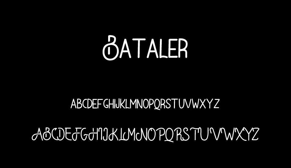 Bataler font