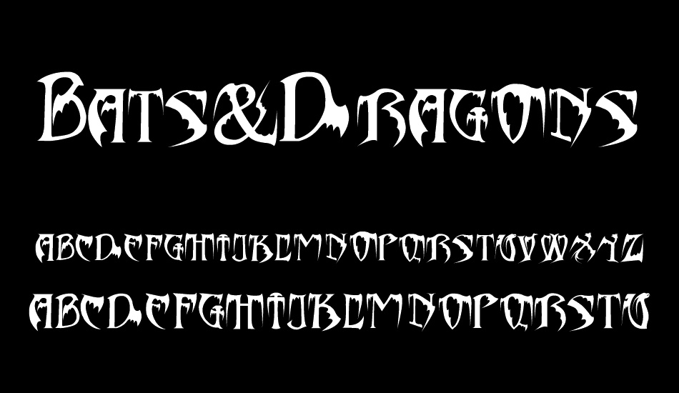 Bats&Dragons-Abaddon font