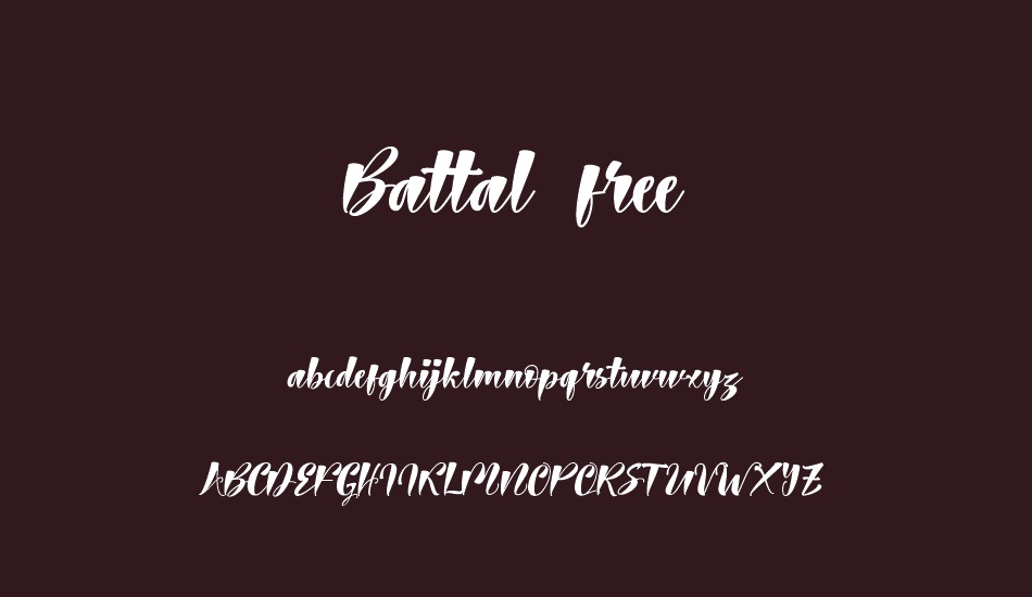 Battal free font