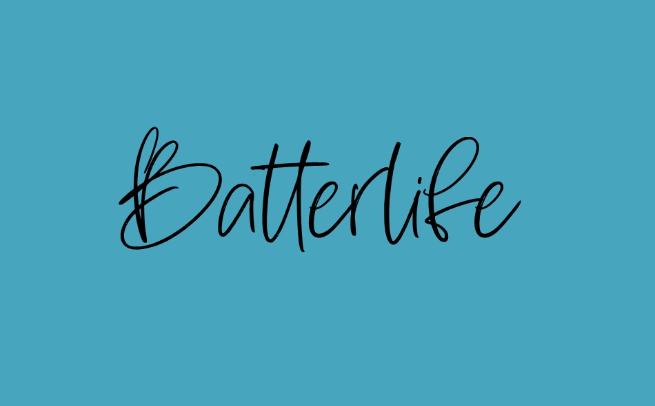 Batterlife font big