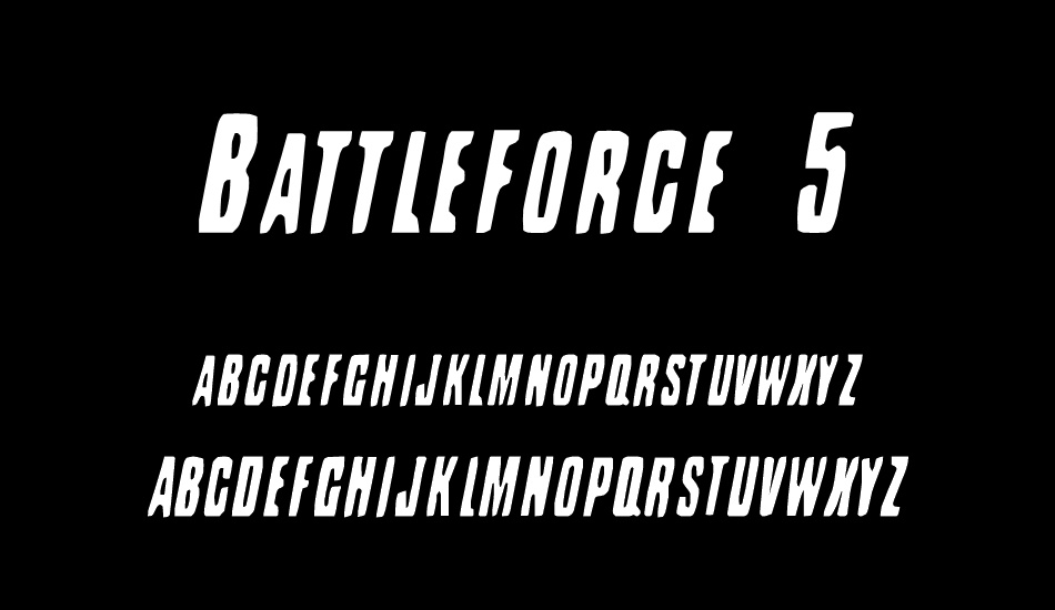 Battleforce 5 font