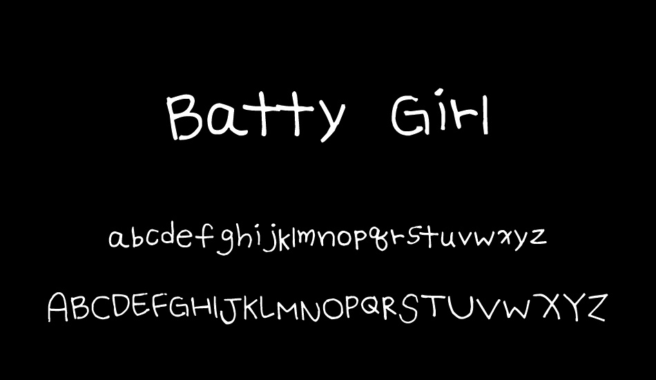 Batty Girl font