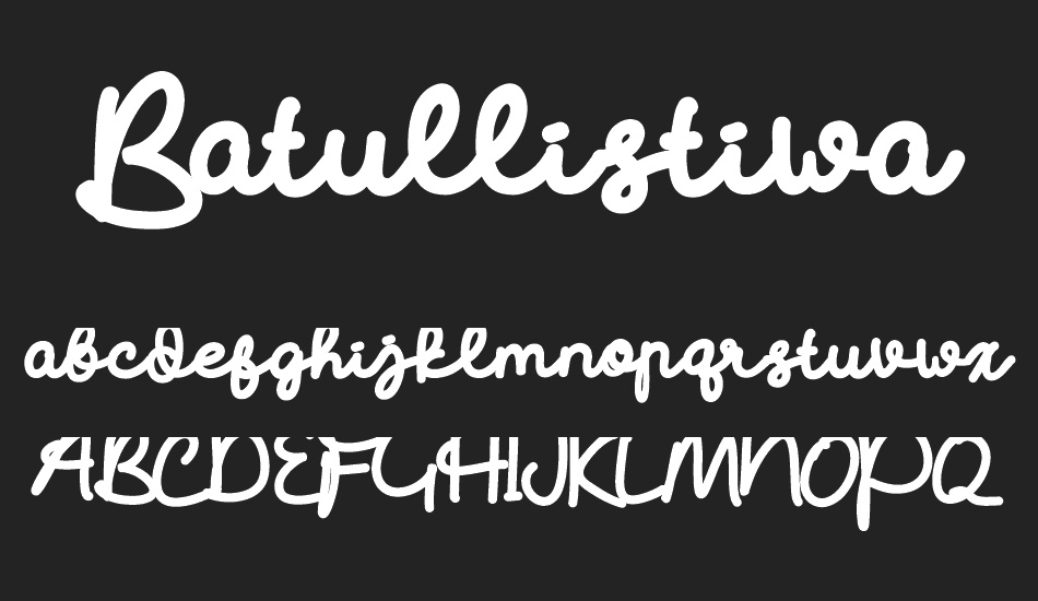 Batullistiwa font