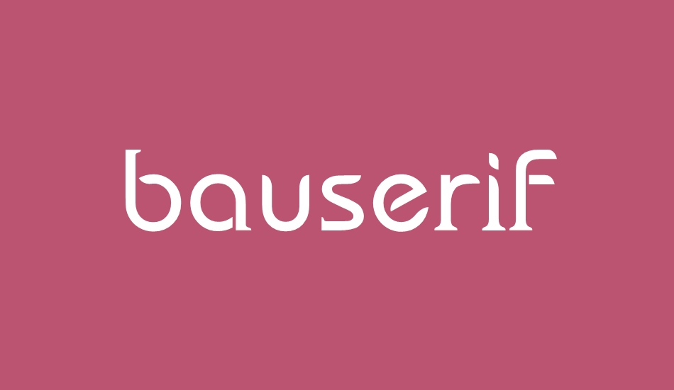 bauserif font big