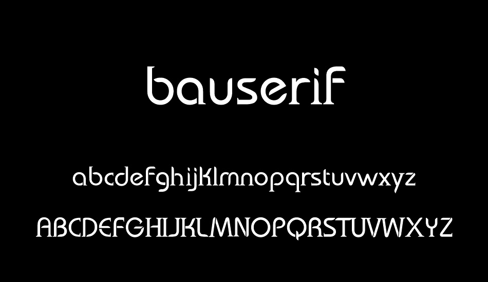 bauserif font