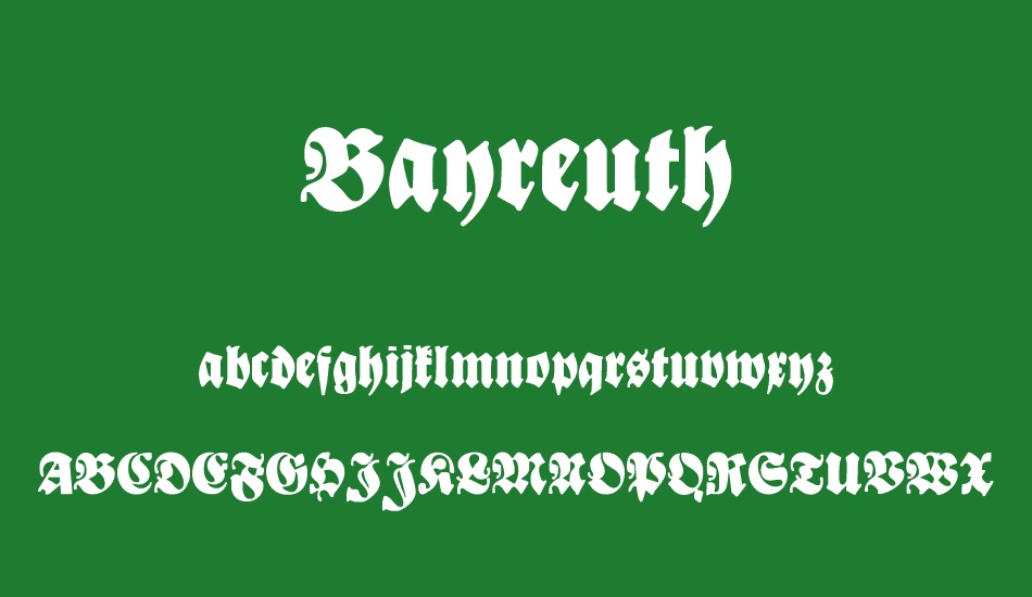 Bayreuth font