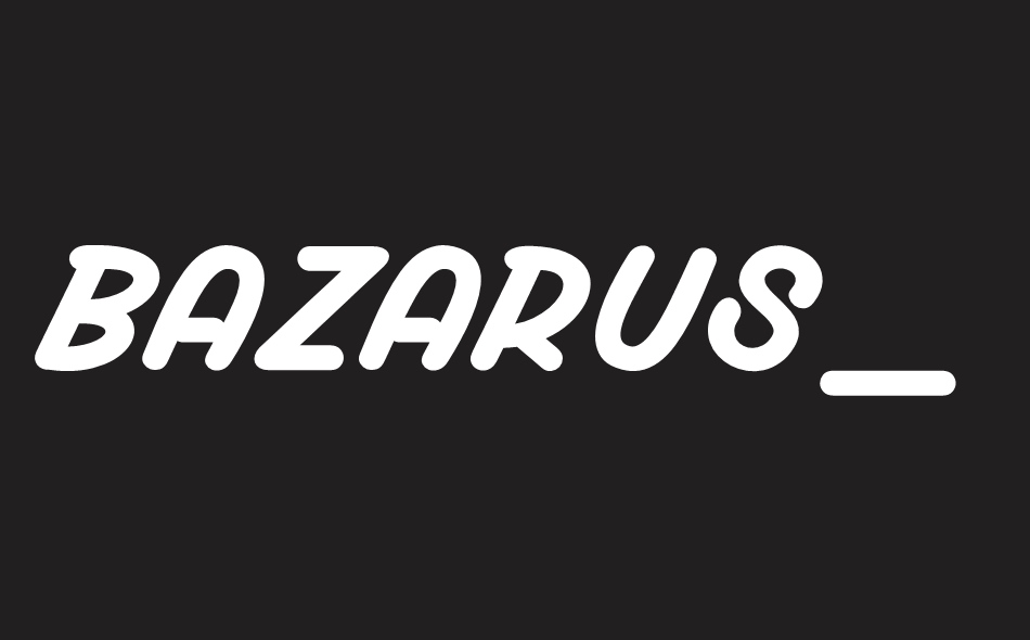 Bazarus font big