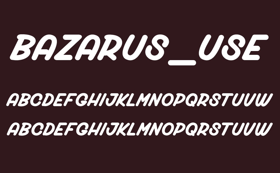 Bazarus font