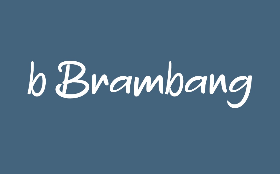 B Brambang font big