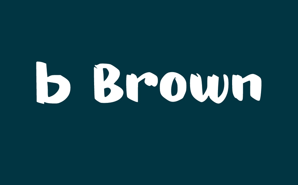 b Brown Bag font big