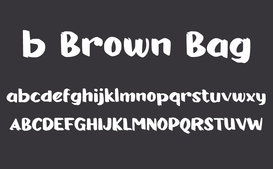 b Brown Bag font