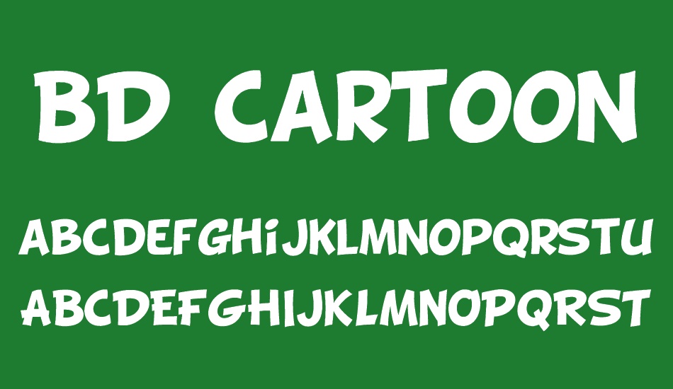 BD Cartoon Shout font