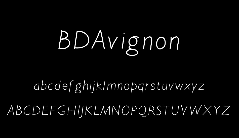 BDAvignon font