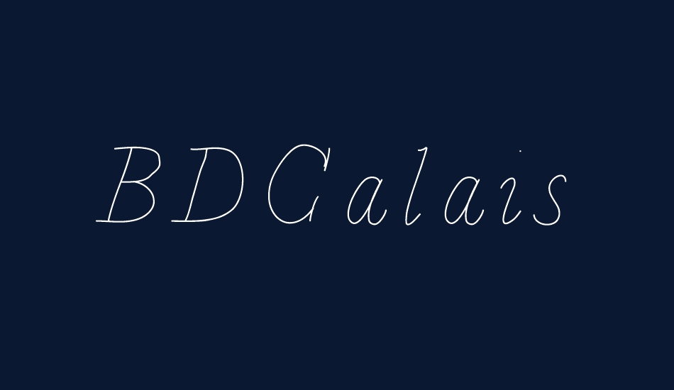 BDCalais font big