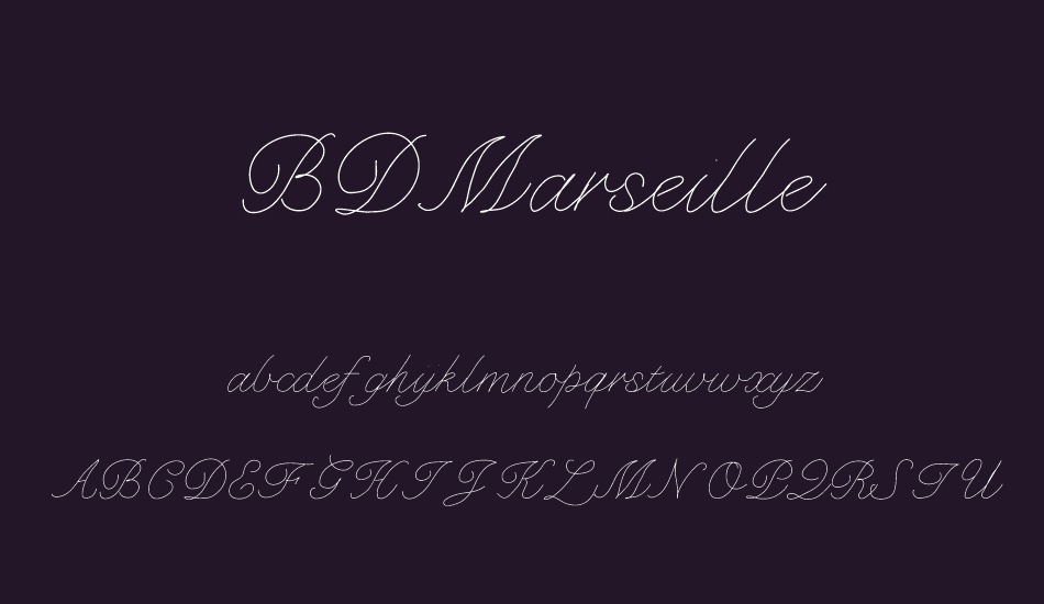 BDMarseille font