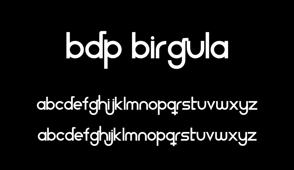 BDP Birgula font