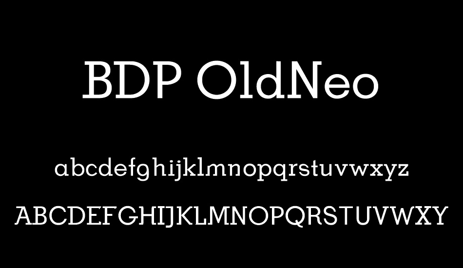 BDP OldNeo font