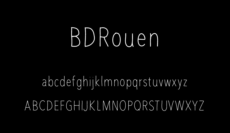 BDRouen font