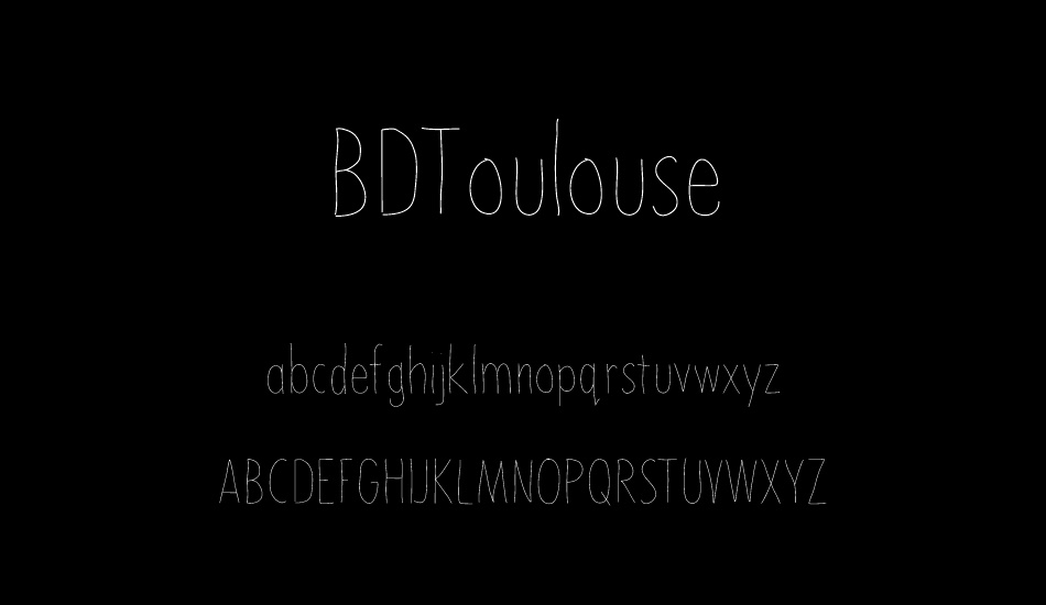 BDToulouse font