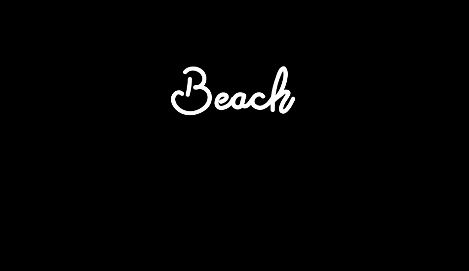 Beach Free font big