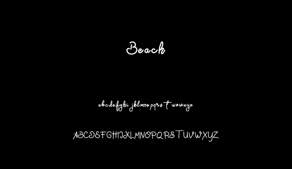 Beach Free font