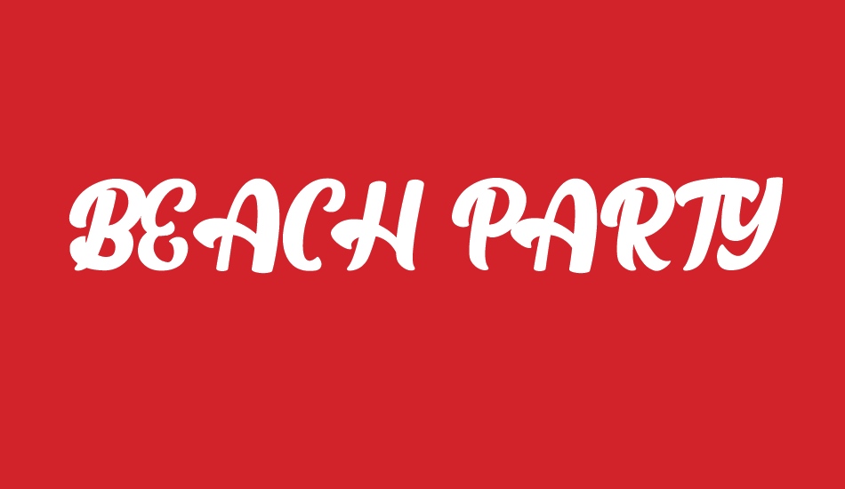 BEACH PARTY font big