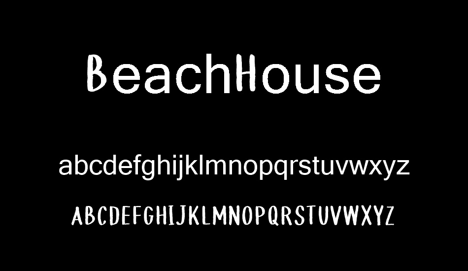 BeachHouse font