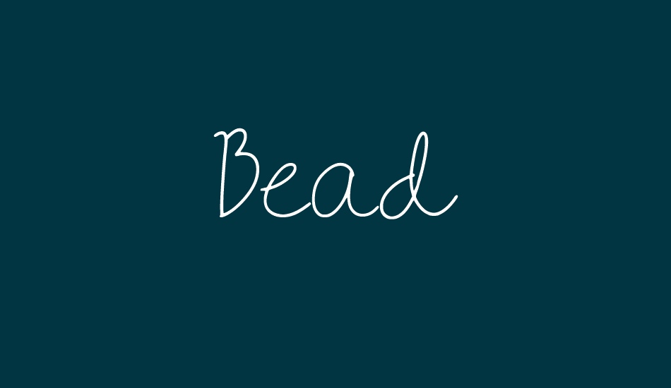 bead font big